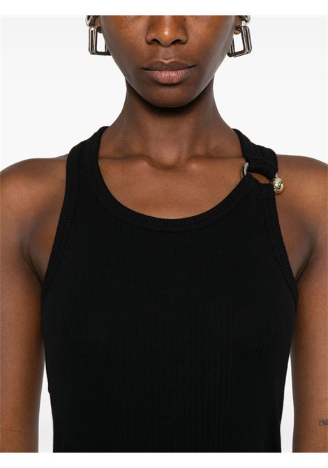 tank top piercing detail donna nero JEAN PAUL GAULTIER | 25/03-W-TO375-J01400